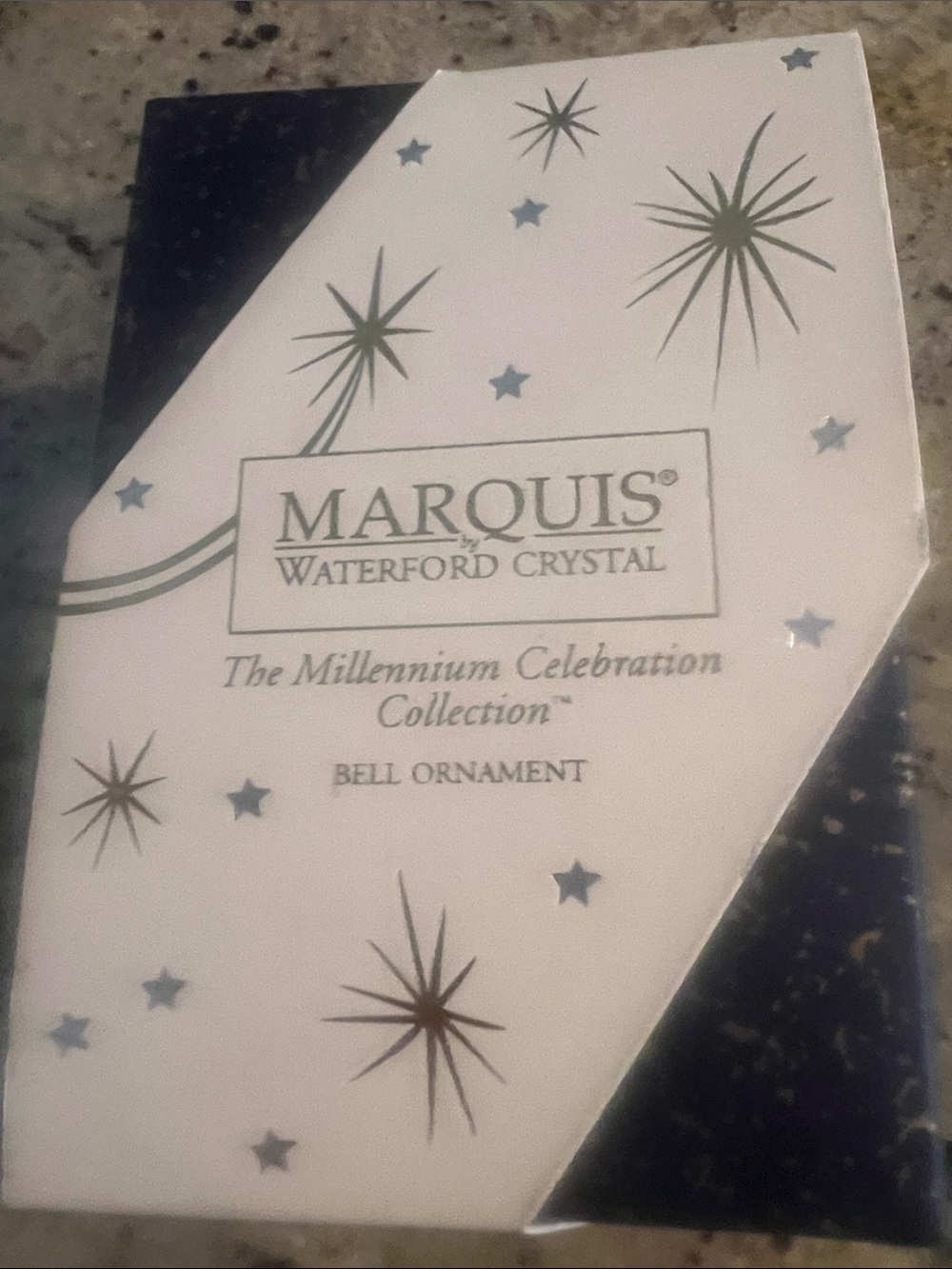 Waterford Crystal Marquis Bell Ornament Millennium collection- year 2000